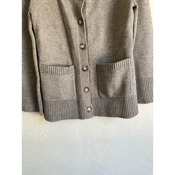 Anthropologie English Factory Woman Gray Women's Round Neck Cardigan, Si… - Picture 5 of 12